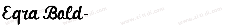 Eqra Bold字体转换
